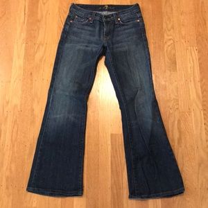 7 for all Mankind flared denim.